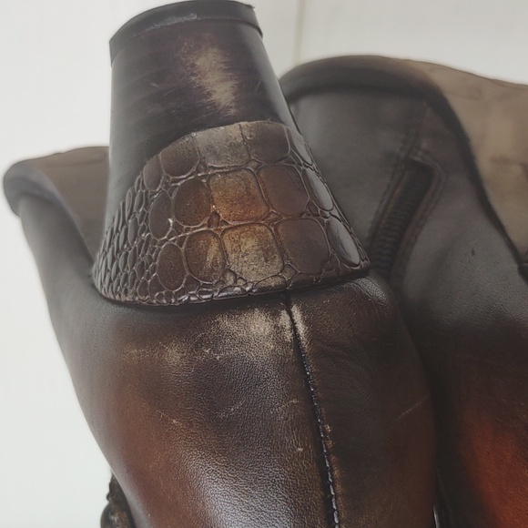 L'artiste Spring Step Size 39(8.5) Juliane Brown Leather Ankle Lace Up Boots - Picture 15 of 16